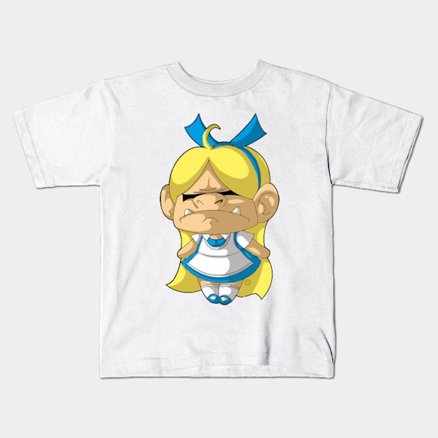 Ugly Alice Kids T-Shirt by D3monic